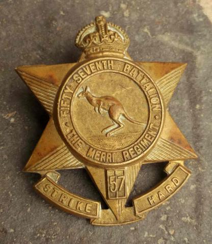 Australian Army  57th Infantry Battalion The Merri Regiment Cap Badge 