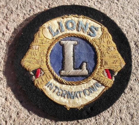 Vintage Lions Club International Fraternity Blazer Badge