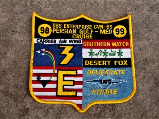 United States Navy Gulf War Campaign Patch Desert Fox  USN USS Enterprise