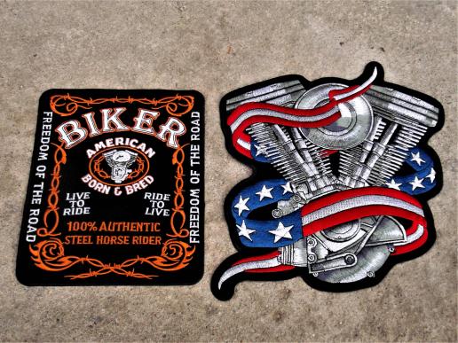 USA Motorcycle Jacket Patches Large United States of America Bike Badges