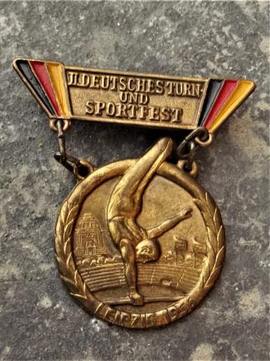 East Germany Early Sports Medal Leipzig Communist 1956 Gymnastics DDR