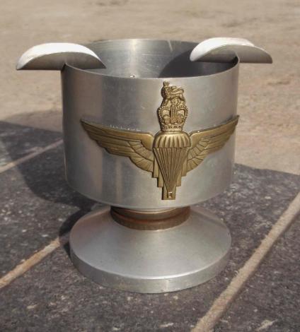 British Army Trench Art Ashtray Parachute Regiment EIIR