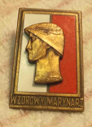 Poland Communist Era Polish Navy Exemplary Sailor Badge