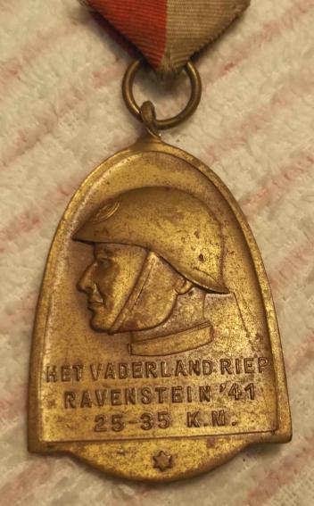 Netherlands WW2 Nationalist Sports Medal 1941 Occupied Holland Ravenstein