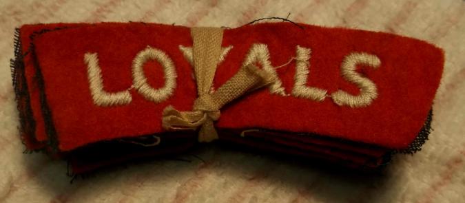 British Army Loyal Regiment ( North Lancashire ) Cloth Shoulder Titles