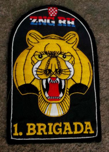 Croatia 1st Guards Brigade Croatian Army Embroidered Tiger Patch