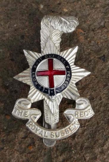 British Army Birmingham Mint Series Royal Sussex Regiment Cap Badge 