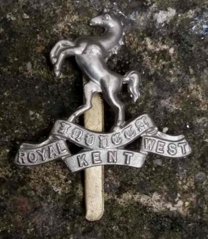 British Army Queen's Own Royal West Kent Regiment Cap Badge