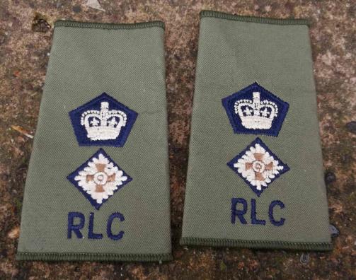 British Army Royal Logistics Corps Lieutenant  Colonel's Epaulettes Pair