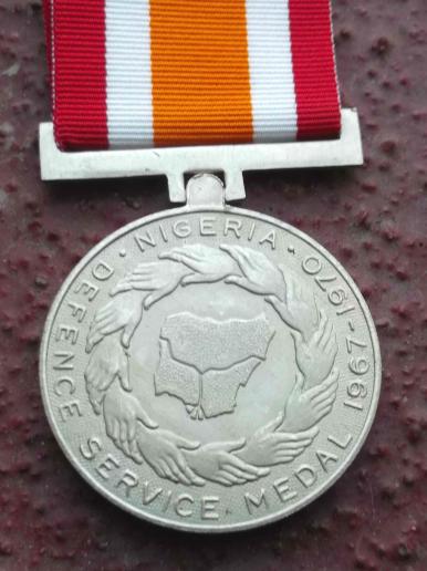 Nigerian Army Biafran War Nigeria Defence Medal 1967 - 1970