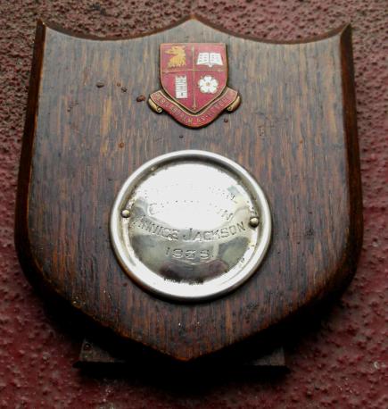 WW2 School Award Shield Senior Girl Champion Believed Maltby School