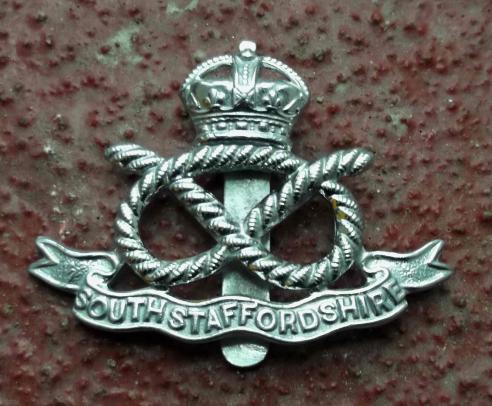 British Army South Staffordshire Regiment Cap Badge Chromed