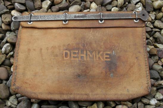 German Leather Bank or Document Courier Pouch Dehmke WW2