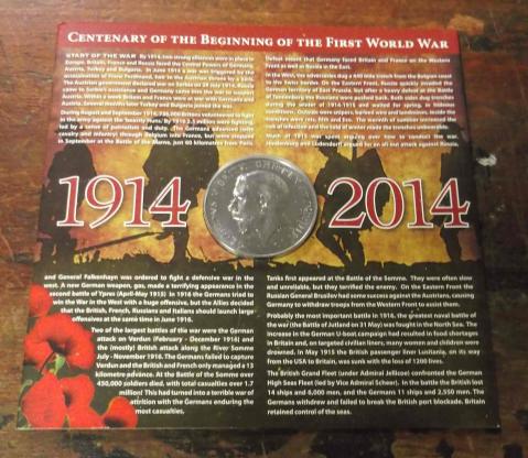 British and Commonwealth WW1  Commemorative Medallion Centenary 2014