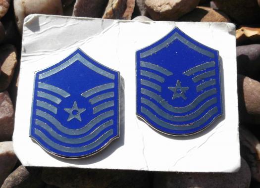 USAF Senior Master Sergeant Rank Chevron Badges Obsolete United States Air Force