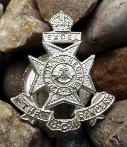 British Army 12th Battalion London Regiment The Rangers Old Comrades Association OCA Lapel Badge