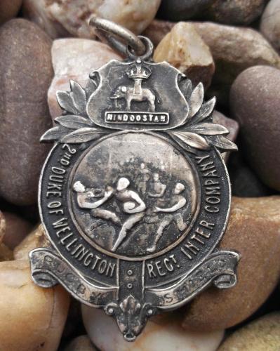 British Army Duke of Wellingtons Regiment Edwardian Rugby Silver Medal West Riding Yorkshire