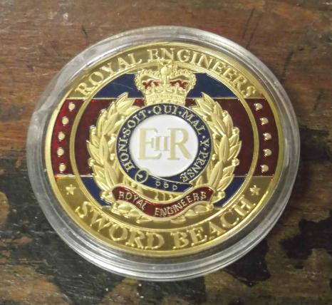 British Army Royal Engineers D Day Commemorative Coin Medallion 