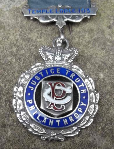 British RAOB Silver Primo Jewel Medal 1917 Great War Royal Antediluvian Order of Buffaloes