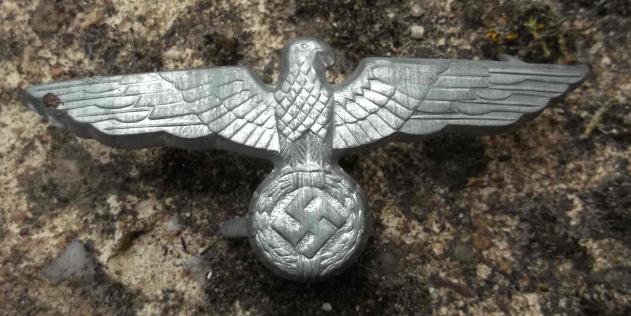 German Army WW2 Late War Cap Eagle Third Reich