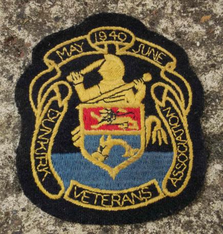 Vintage British and Commonwealth Dunkirk Veterans Association Blazer Badge