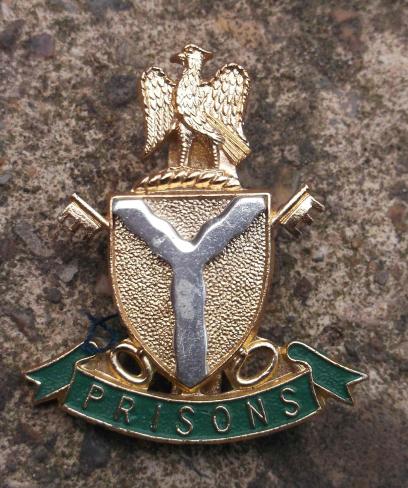 Nigerian Prison Service Anodised Badge Nigeria Prisons