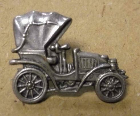 Vintage Automobile Pin Badge Pressed Metal Car 