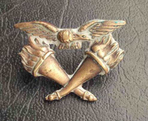 British RAF Education Officer Collar Badge Repaired Royal Air Force