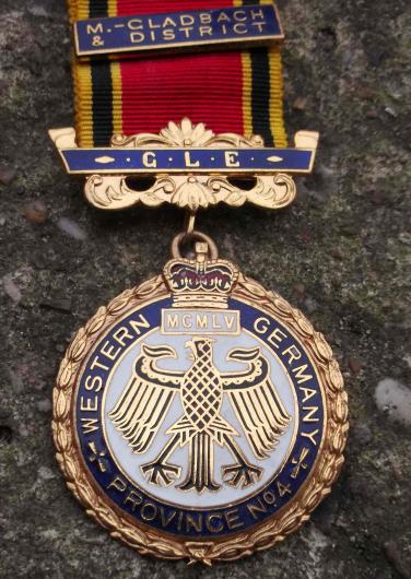 British Zone West Germany RAOB Jewel Medal Mönchen-Gladbach & District