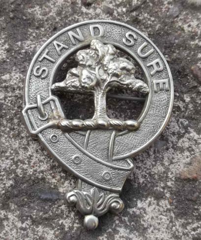 Old Scottish Clan Anderson Brooch Badge 