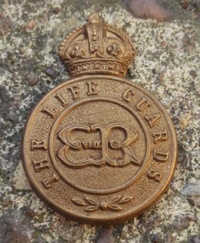 British Army Unfinished Life Guards Cap Badge King Edward VIII