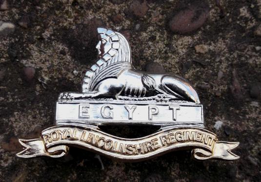 British Army Royal Lincolnshire Regiment Anodised Staybrite Cap Badge