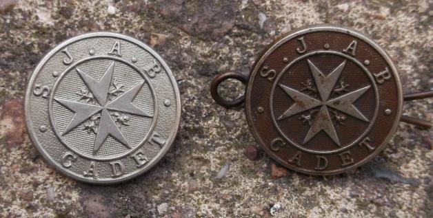 Two Vintage British St Johns Ambulance Cadet Badges 