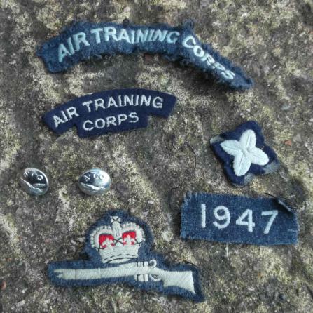 Vintage Air Training Corps ATC British Cadet Lot Patches and Buttons