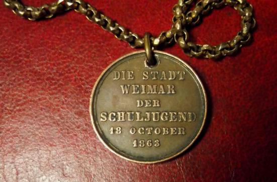 German Napoleonic Wars Commemorative Medal 1863 50th Anniversary Leipzig