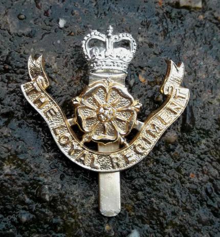 British Army Loyal North Lancashire Regiment Staybrite Anodised Cap Badge EIIR