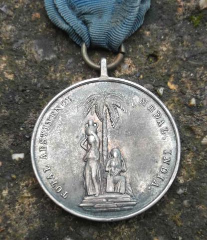 British Silver Total Abstinence Association Medal India Crydon London