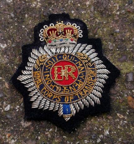 British Army RCT Officers Bullion Wire Beret Badge EIIR Royal Corps of Transport