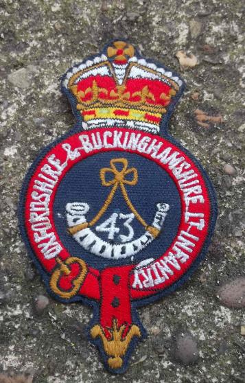 British Army Ox Bucks Light Infantry Patch Veterans Blazer Badge