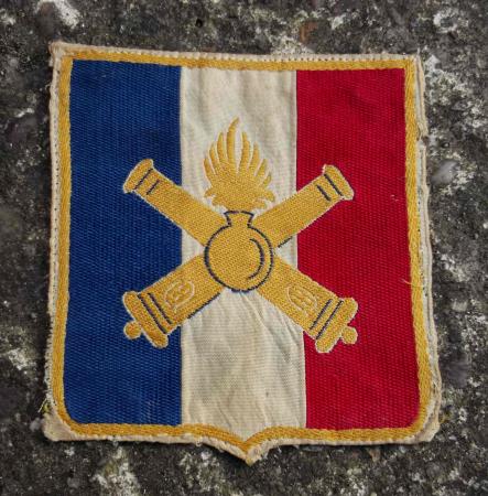 France WW2 Vichy Armistice Army French Artillery Woven Patch