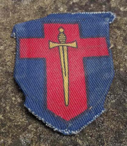 British Rhine Army WW2 Printed Formation Patch Div Flash