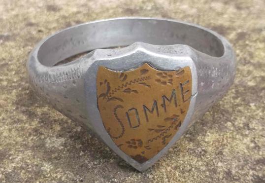 Trench Art Great War Napkin Ring Somme France WW1