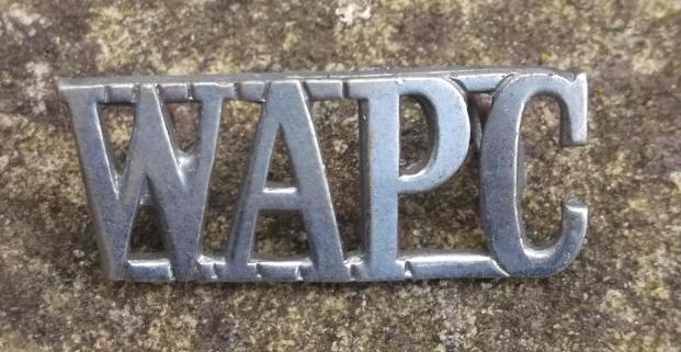 British WW2 Women's Auxiliary Police Corps (WAPC) Shoulder Title