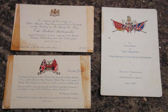 British Coronation 1937 Consulate Lot Third Reich Era Berlin Germany