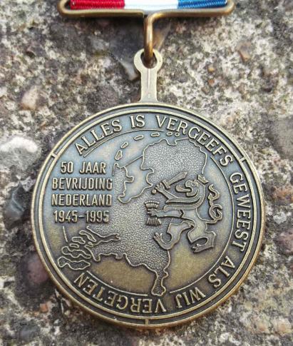 Liberation of the Netherlands 50th Anniversary Commemorative Medal 1995