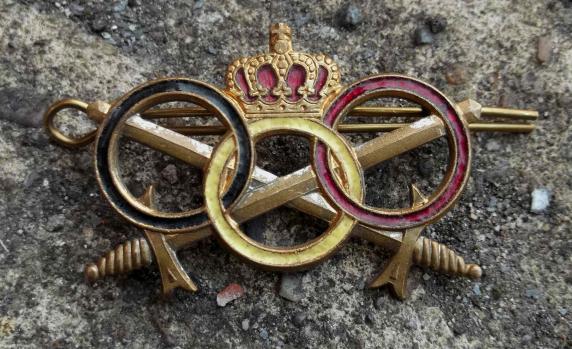 Vintage Belgian Army Sports Brevet Badge Belgium