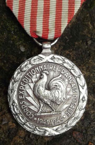 Free French Forces Italy CEF Service Medal France WW2 Expeditionary