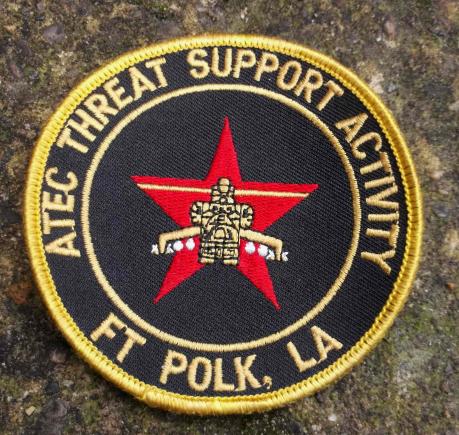 U.S. Army Test and Evaluation Command ATEC Threat Support Patch Fort Polk