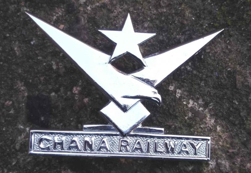 Vintage Ghana Railway Uniform Cap Badge