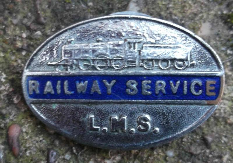 British LMS WW2 Service Badge Chromed London Midland & Scottish Railway